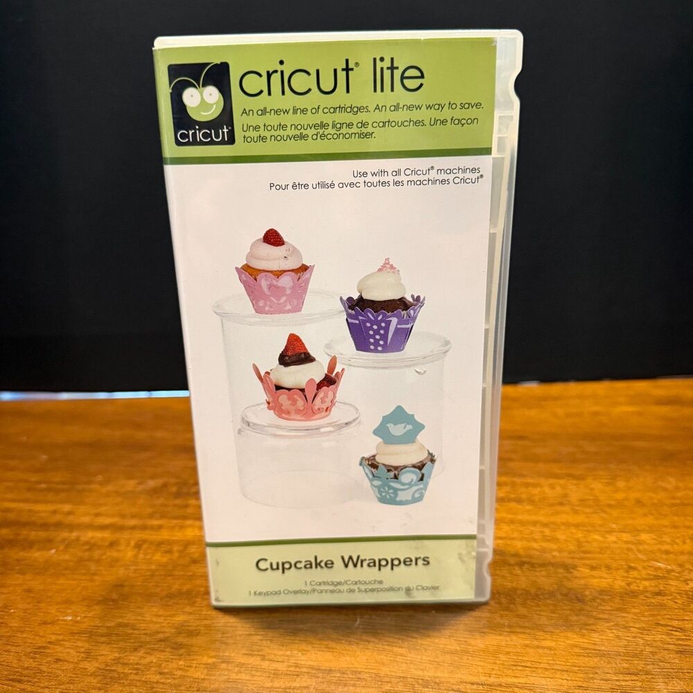 Cricut Lite Cupcake Wrappers Cartridge Keypad Overlay Booklet Set 50 Images